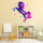 163 Wandtattoo Einhorn pink - 1000 x 1000 mm