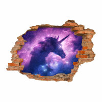 212 Wandtattoo Einhorn - Loch in der Wand -...