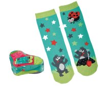 MOSES Krabbelkäfer Zaubersocken 26-36 geeignet - Farbe hellblau