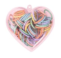 MOSES Haarschmuck Set Haarclips oder Haargummi in Glitzer Schatulle - Motiv Stern-Haargummis