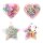 MOSES Haarschmuck Set Haarclips oder Haargummi in Glitzer Schatulle - Motiv Stern-Haargummis