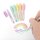 TRENDHAUS GOOD FEELINGS 6 Mini Gelstifte bunt oder pastell - Farbe bunt