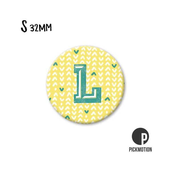 Pickmotion S-Magnet L Buchstabe Ø 32mm Magnet rund