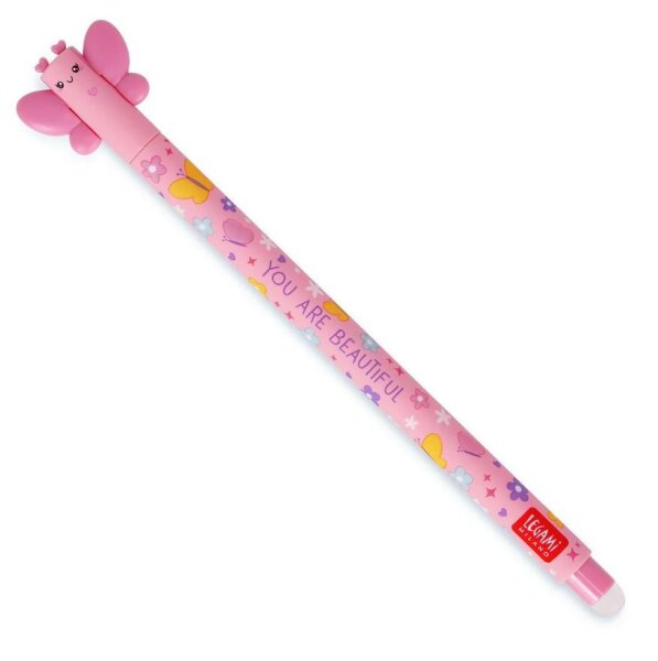 LEGAMI löschbarer Gelstift Schmetterling - Tinte Pink - Erasable Pen Butterfly