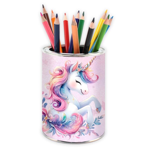 Stiftebecher Einhorn rosa - Stifteköcher Stiftehalter Schreibtischorganizer
