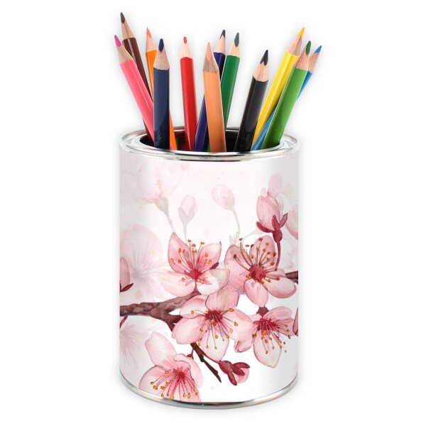 Stiftebecher Kirschblüten rosa - Stifteköcher Stiftehalter schreibtischorganizer