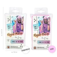 TRENDHAUS FESTIVAL FEELINGS Regenponcho rosa o. transparent - rosa