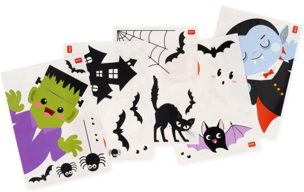 LEGAMI 35 selbstklebende Fensterbilder HALLOWEEN