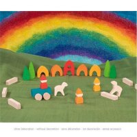 GOKI evolution – Mein kleines Dorf | Kreatives Holzpuzzle Made in Europe – spiel gut prämiert