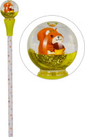 CS Bleistift m. Schneekugel Topper - Wintertiere