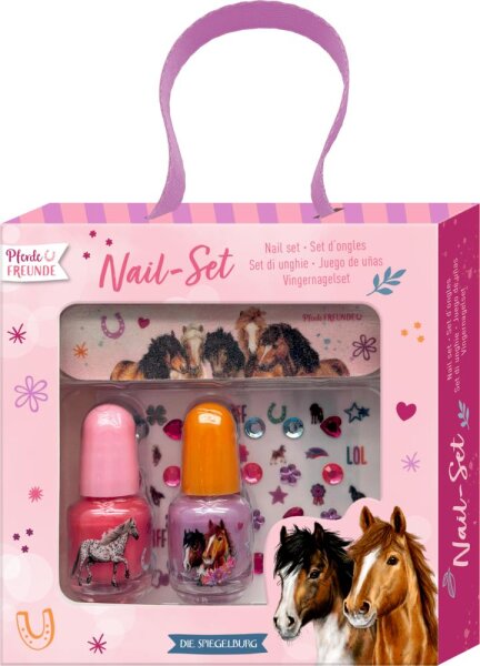 CS Nail-Set - Pferdefreunde Nagelset Nagellack Feile