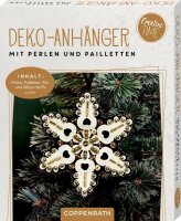 CS DIY-Anhänger mit Perlen/ Paillietten Magic Winter schwarz o. weiß