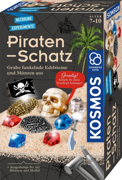 KOSMOS Mitbringexperiment Piraten-Schatz | Ausgrabungsset für Kinder ab 7 Jahren