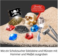 KOSMOS Mitbringexperiment Piraten-Schatz | Ausgrabungsset für Kinder ab 7 Jahren