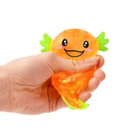 TRENDHAUS Glitzer Maltose Axolotl Squishy Antistress in 4...