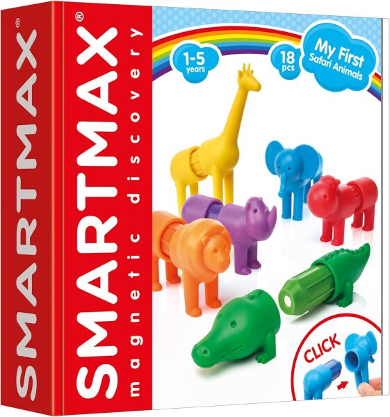 SMARTMAX My First Safari Animals Magnetische Tier Bausteine ab 1Jahre