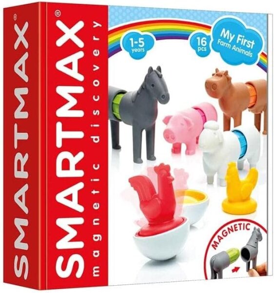 SMARTMAX – My First Farm Animals | Magnetische Bauernhof Tiere mit 16 Teilen ab 1 Jahr