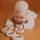 PETIT BOUM Sensorischer Donut Erdbeeren 7 cm | Sensorik-Ring aus Holz Greifling