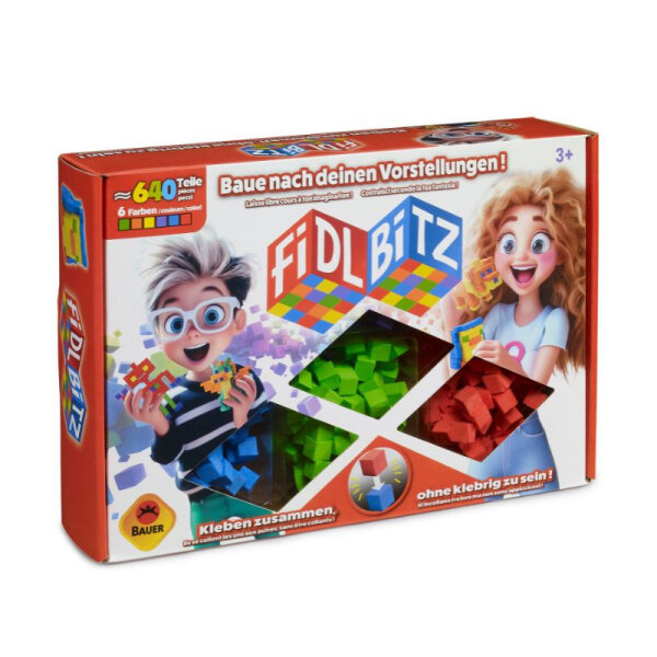 FidlBitz DeluxeSet Ø 640 Cubes bunte Bausteine