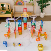 Connetix Magnetbausteine Kugelbahn Rainbow Ball Run Pack 92 Teile