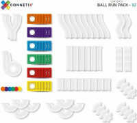 Connetix Magnetbausteine Kugelbahn Rainbow Ball Run Pack 92 Teile