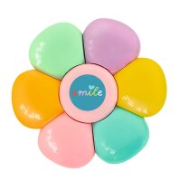 MOSES Mini Textmarker Stern oder Blume Stern