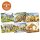 GOKI Minipuzzle Afrikanische Tiere | 24-teiliges Holzpuzzle für Kinder ab 4 Jahren Giraffe