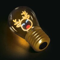 LEGAMI BULB FICTION Rentier Tischlampe in Glühbirnen Design LED XMAS Weihnachten