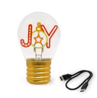 LEGAMI BULB FICTION Joy Tischlampe in Glühbirnen Design LED XMAS Weihnachten