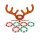 LEGAMI aufblasbares Ringwurfspiel Rentier OH MY DEER