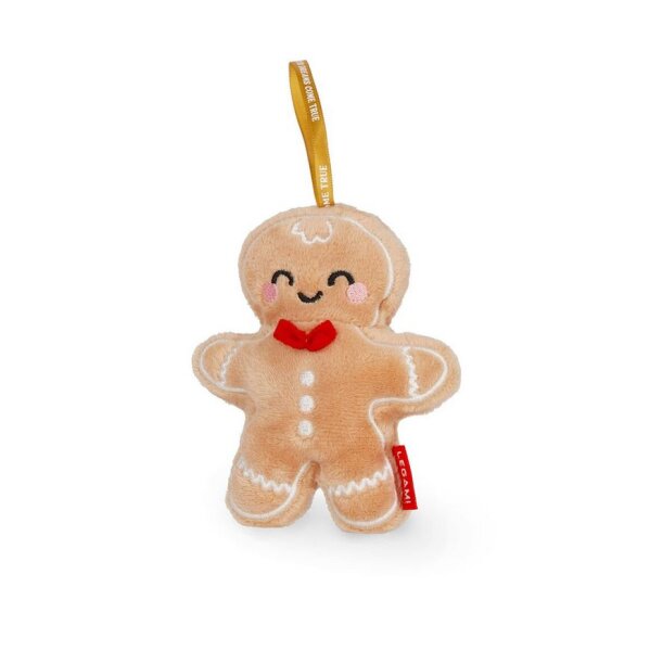 LEGAMI Weihnachtskugel aus Plüsch - Lebkuchenmann - Oh-Oh-Ohrnaments