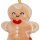LEGAMI Weihnachtskugel aus Plüsch - Lebkuchenmann - Oh-Oh-Ohrnaments