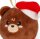 LEGAMI Weihnachtskugel aus Plüsch - Teddybär - Oh-Oh-Ohrnaments