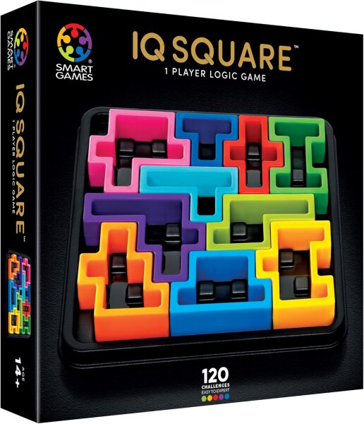 SMART GAMES IQ Square Logikspiel 120 Aufgaben ab 14 Jahren