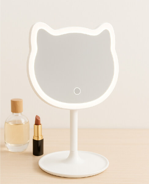 iTotal LED-Spiegel Katze