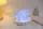 iTotal Muschel Lampe Perlmutt weiß LED Shell Lamp