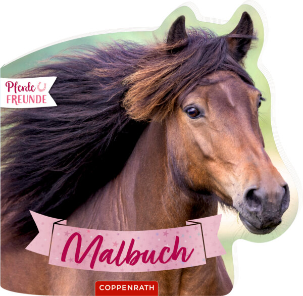CS Malbuch mit Formstanzung  Pferdefreunde