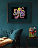DIAMOND DOTZ Diamond Painting Neon Oktopus