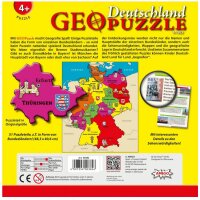 AMIGO Geo Puzzle Deutschland 51 Teile mit Heft