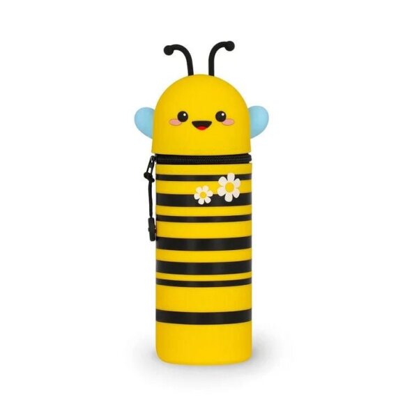 LEGAMI 2 in 1 Federmäppchen aus Silikon BIENE - Kawaii Schlampermappe Bee