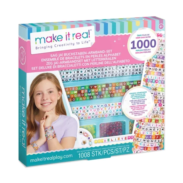 MAKE IT REAL Rock’n’Block Armbänder Set – Namens- & Freundschaftsarmbänder basteln