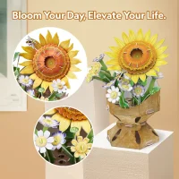 CubicFun 3D Puzzle Blumentopf Sonnenblume – 102 Teile