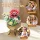 CubicFun 3D Puzzle Blumentopf Kamelie – 109 Teile Bastelset