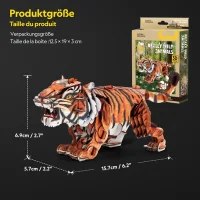 CubicFun 3D Puzzle Tiger – 87 Teile aus Kraftpapier Bastelset