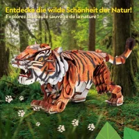 CubicFun 3D Puzzle Tiger – 87 Teile aus Kraftpapier Bastelset