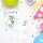 10 Einladungskarten mit Mattfolie Dino Mädchen Luftballon für Kindergeburtstag