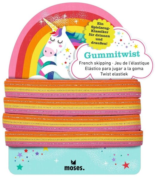 MOSES Gummitwist Rainbow Einhorn