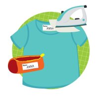 TRENDHAUS Textil-Namensetiketten-Set 19-teilig