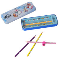DIDDL Metall-Stifteetui mit 6 Buntstiften –...