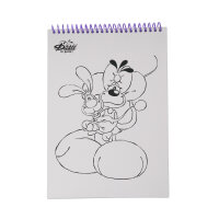 DIDDL Malbuch DIN A4 Lila – Ausmalbuch mit 48...